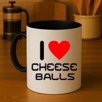 I Heart Cheese Balls Coffee Mug thumb 4