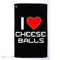 I Heart Cheese Balls Golf Towel thumb 0