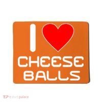I Heart Cheese Balls Mousepad thumb 0