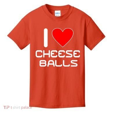 I Heart Cheese Balls Kids T-Shirt