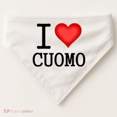 I Heart Cuomo USA-Made Doggie Bandana