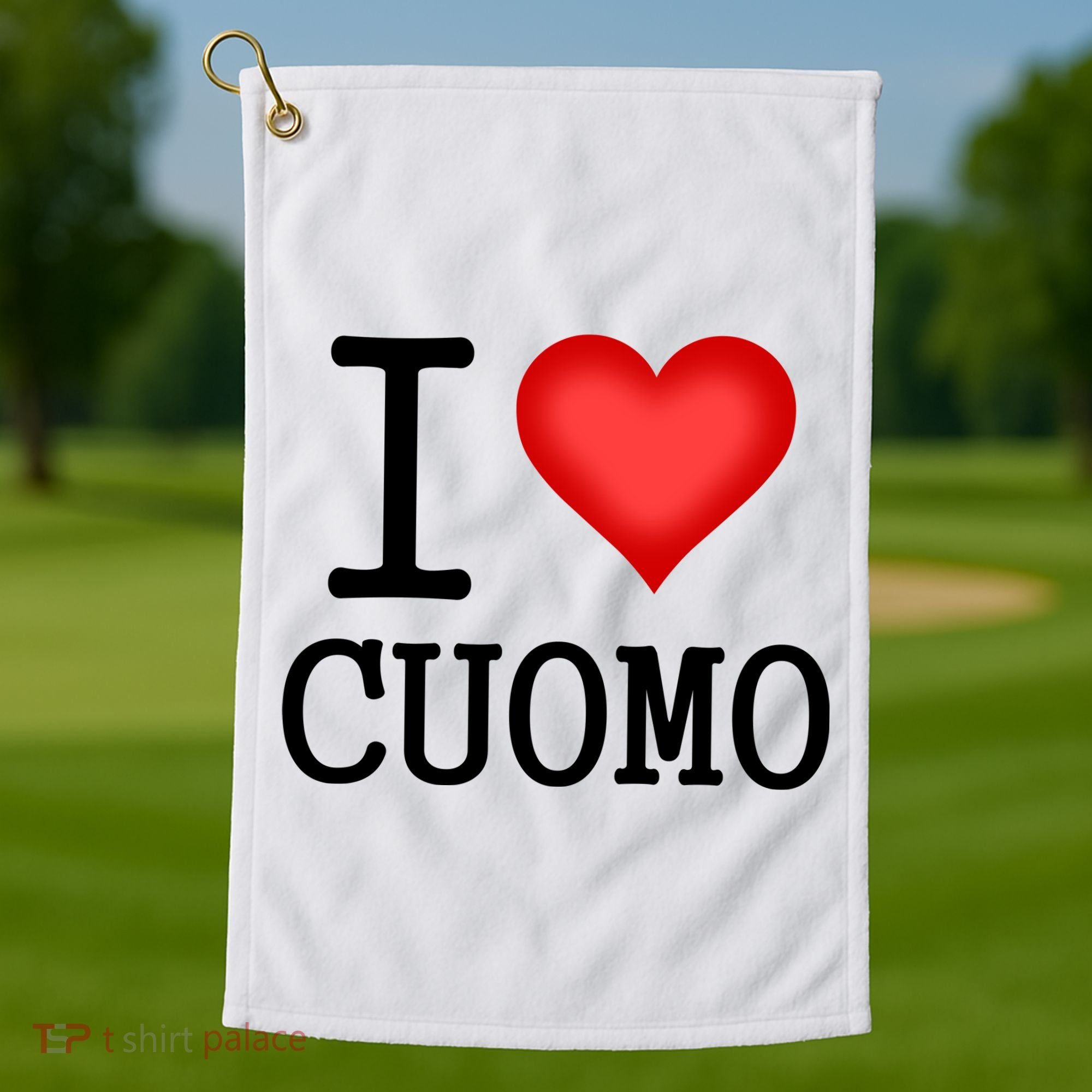 I Heart Cuomo Golf Towel