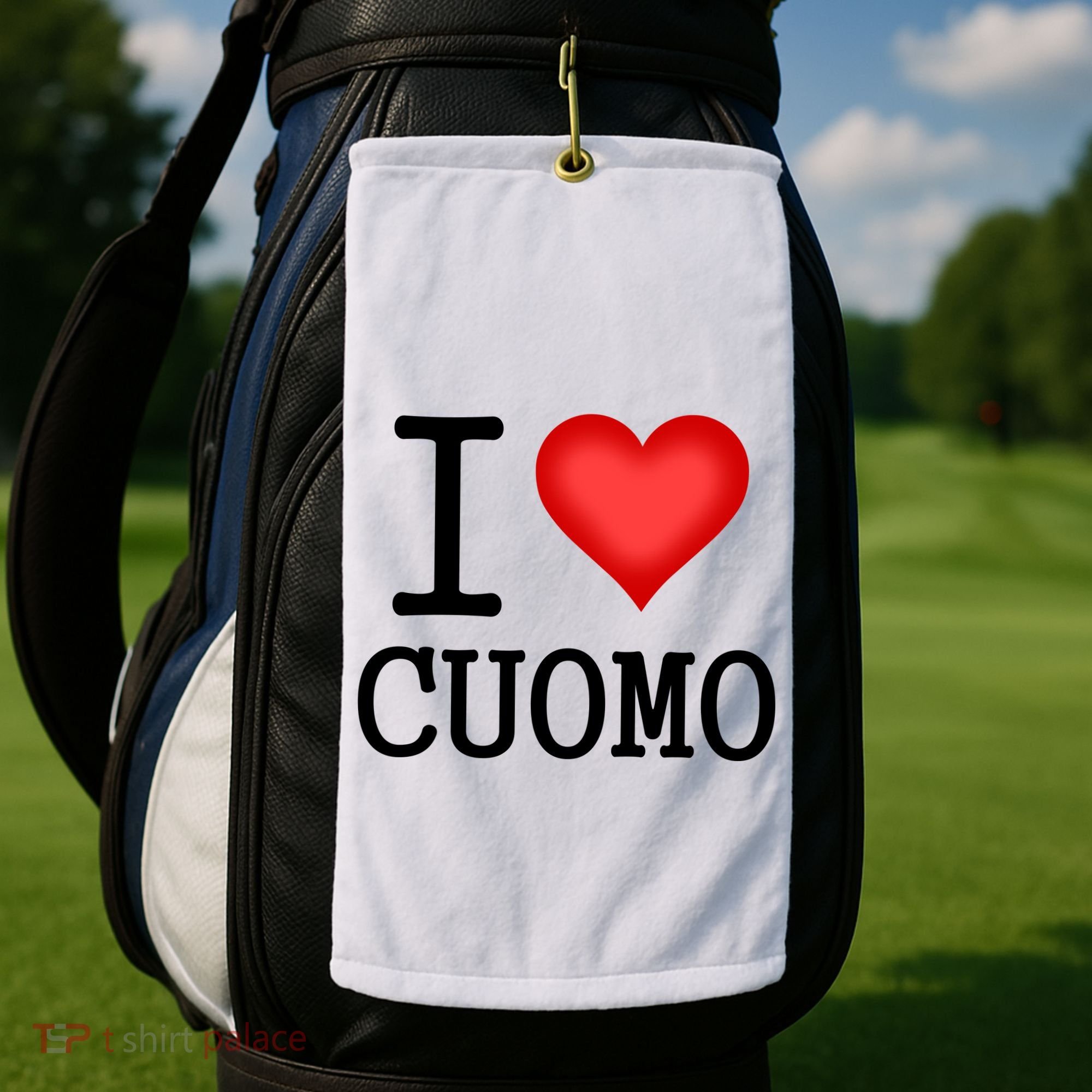 I Heart Cuomo Golf Towel