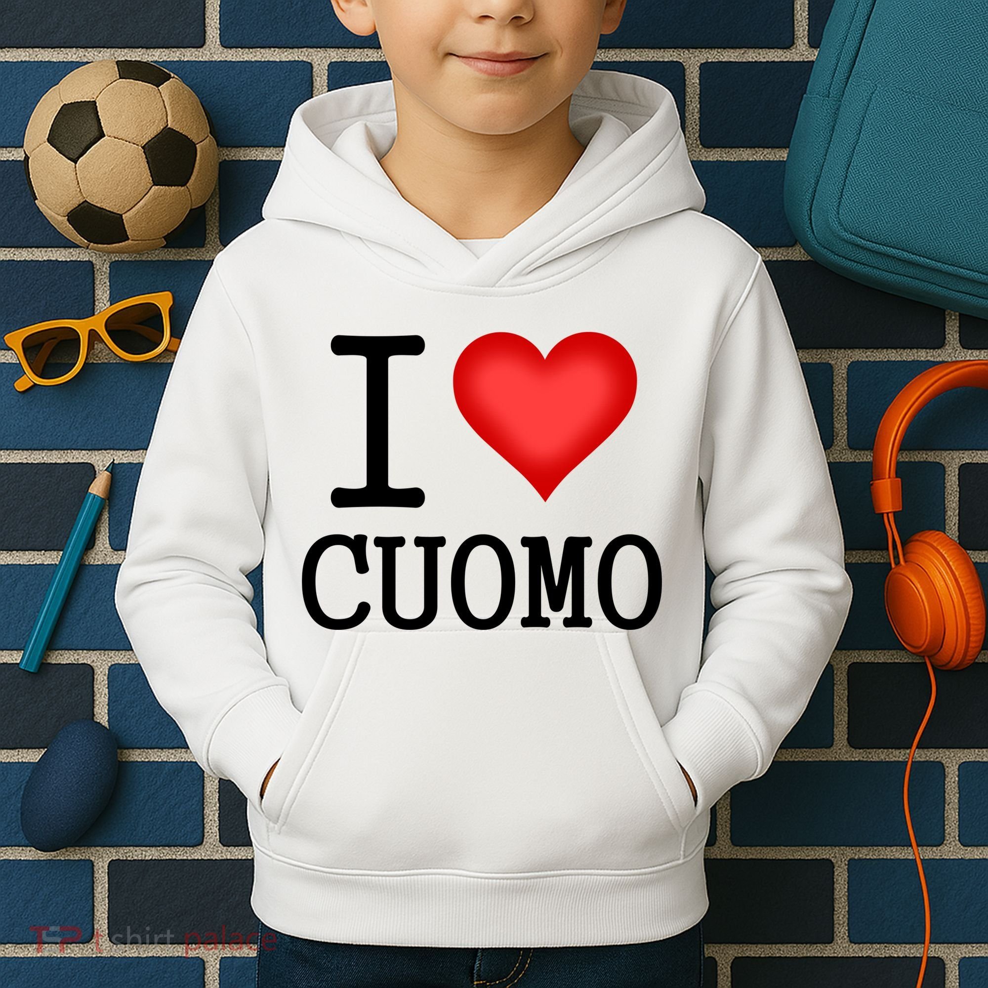 I Heart Cuomo Kids Hoodie