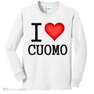 I Heart Cuomo Kids Long Sleeve Shirt