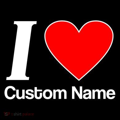 I Heart Custom Name Text Personalize Sustainable Bucket Hat