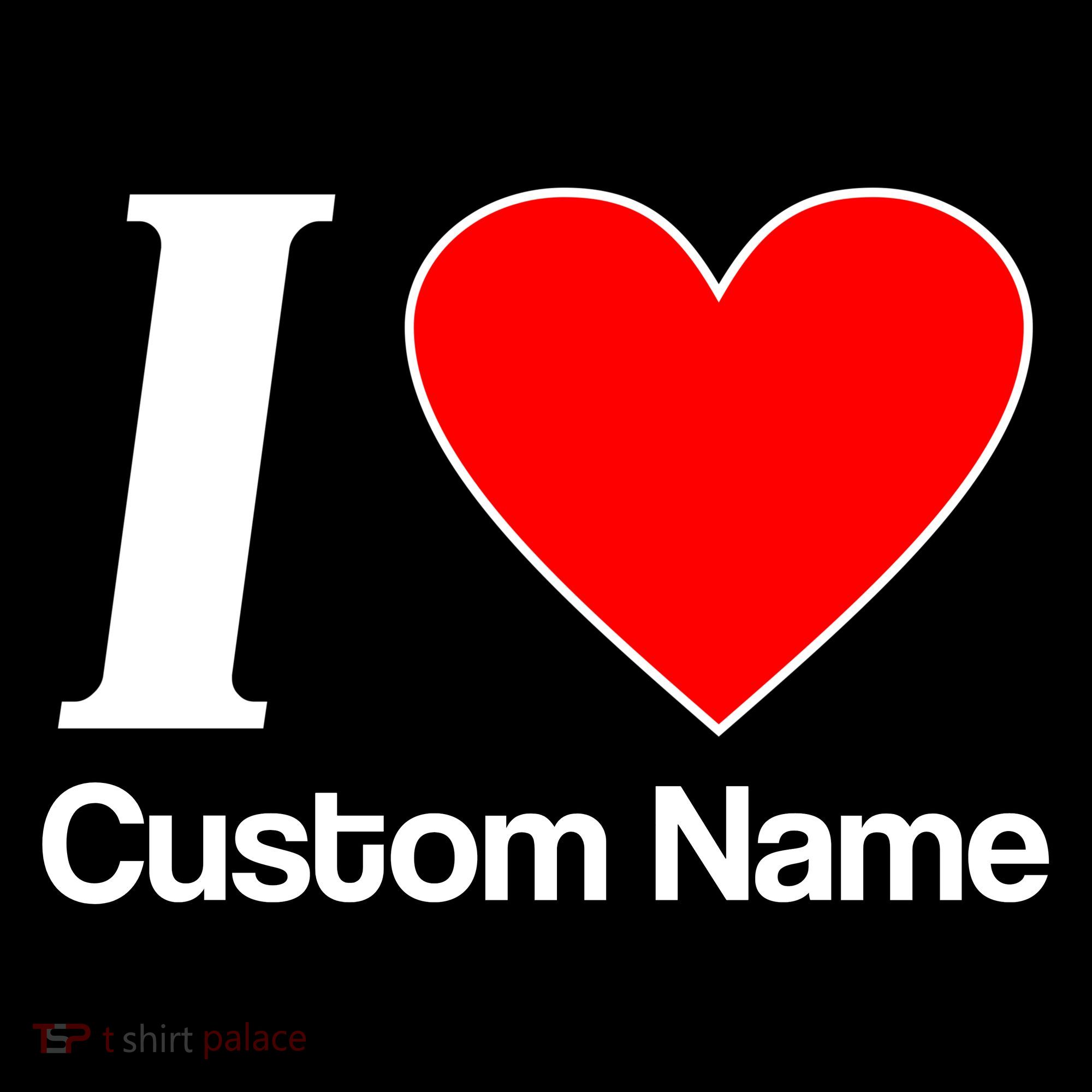 I Heart Custom Name Text Personalize Sustainable Bucket Hat
