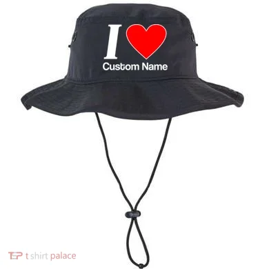 I Heart Custom Name Text Personalize Bucket Hat