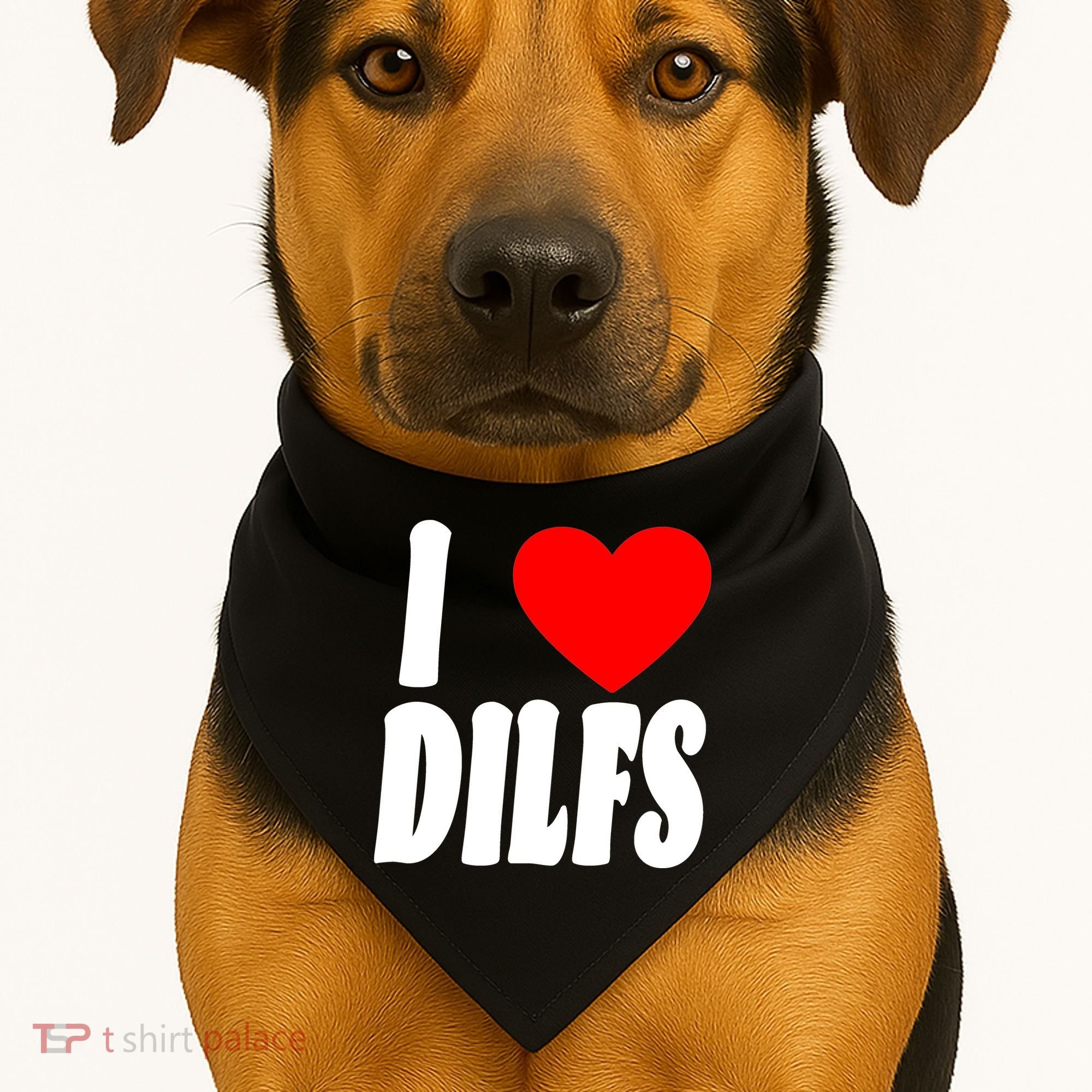 I Heart Dilfs USA-Made Doggie Bandana