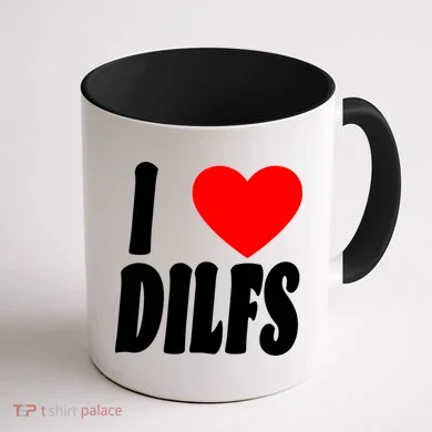 I Heart Dilfs Coffee Mug back