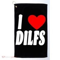 I Heart Dilfs Golf Towel thumb 0