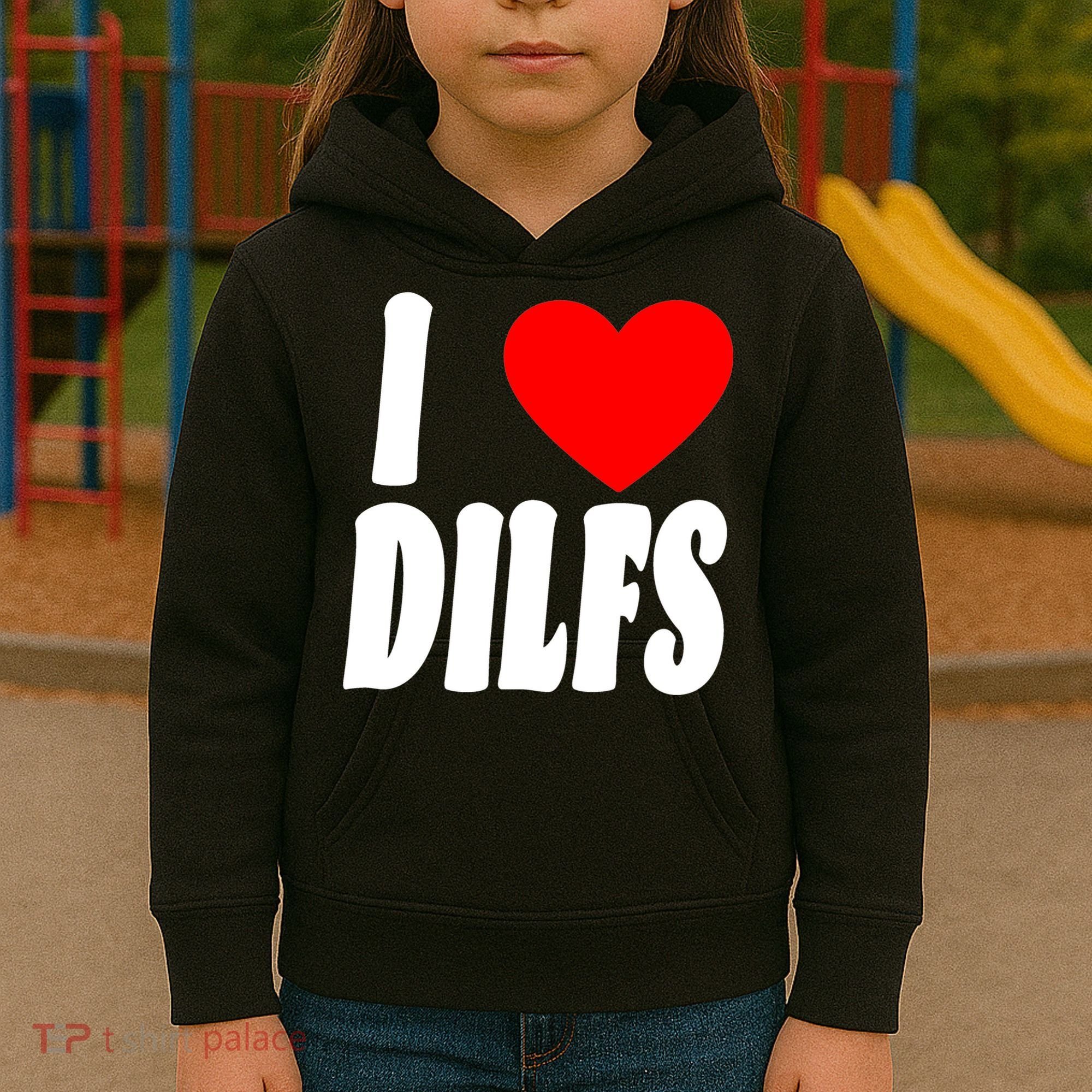 I Heart Dilfs Kids Hoodie