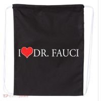 I Heart Dr Fauci Drawstring Bag thumb 0