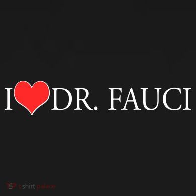 I Heart Dr Fauci Drawstring Bag