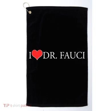 I Heart Dr Fauci Golf Towel