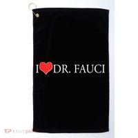 I Heart Dr Fauci Golf Towel thumb 0