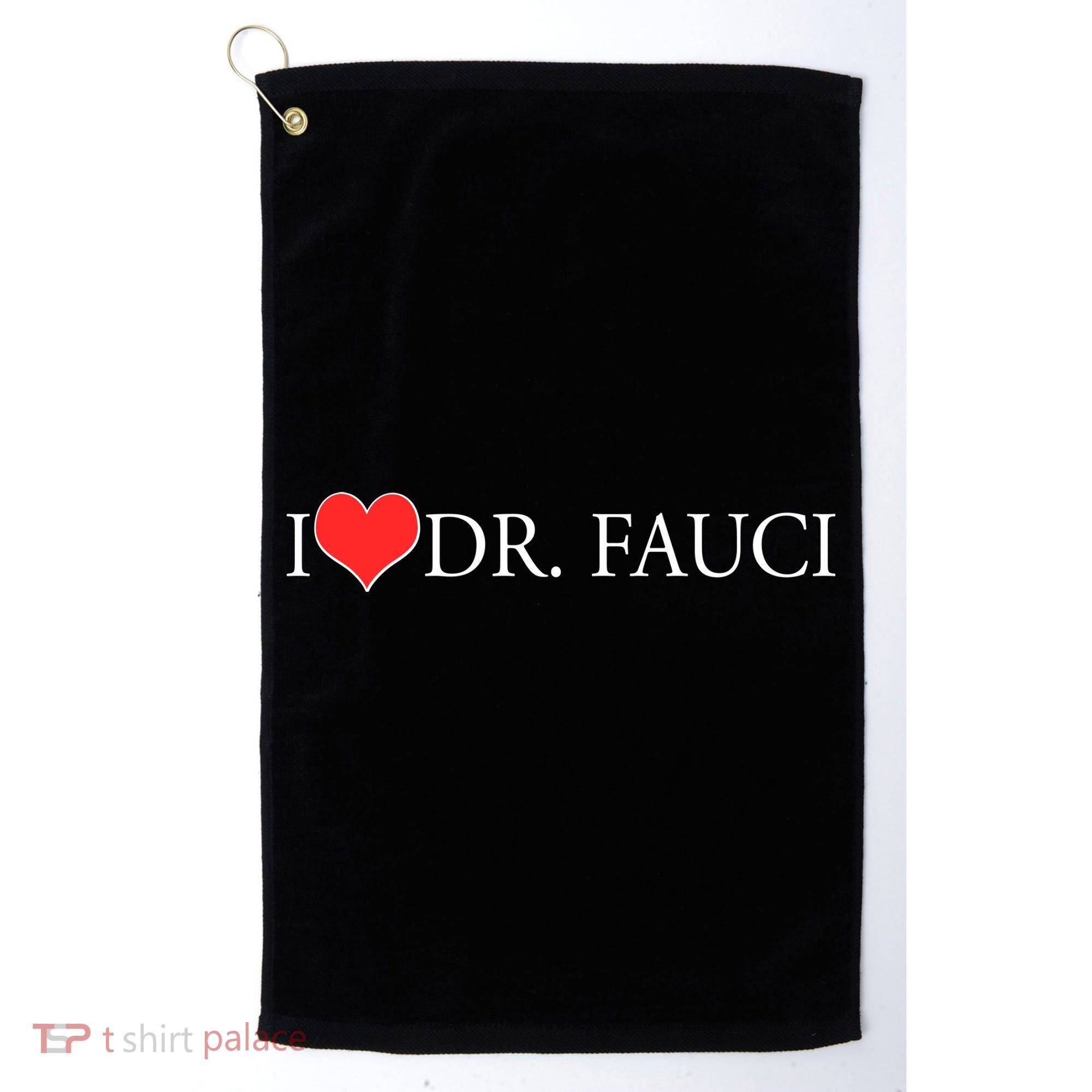 I Heart Dr Fauci Golf Towel