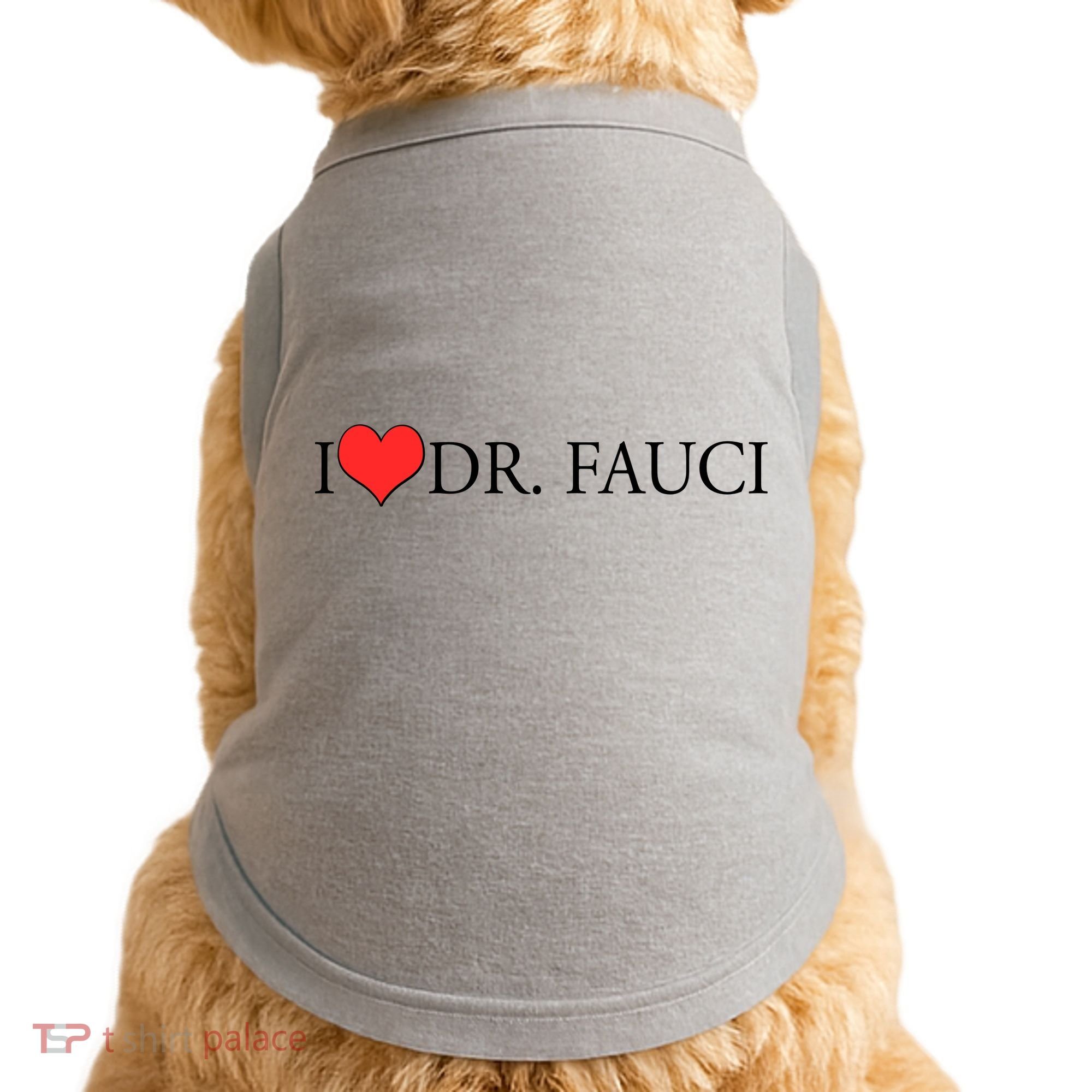 I Heart Dr Fauci Doggie Tank