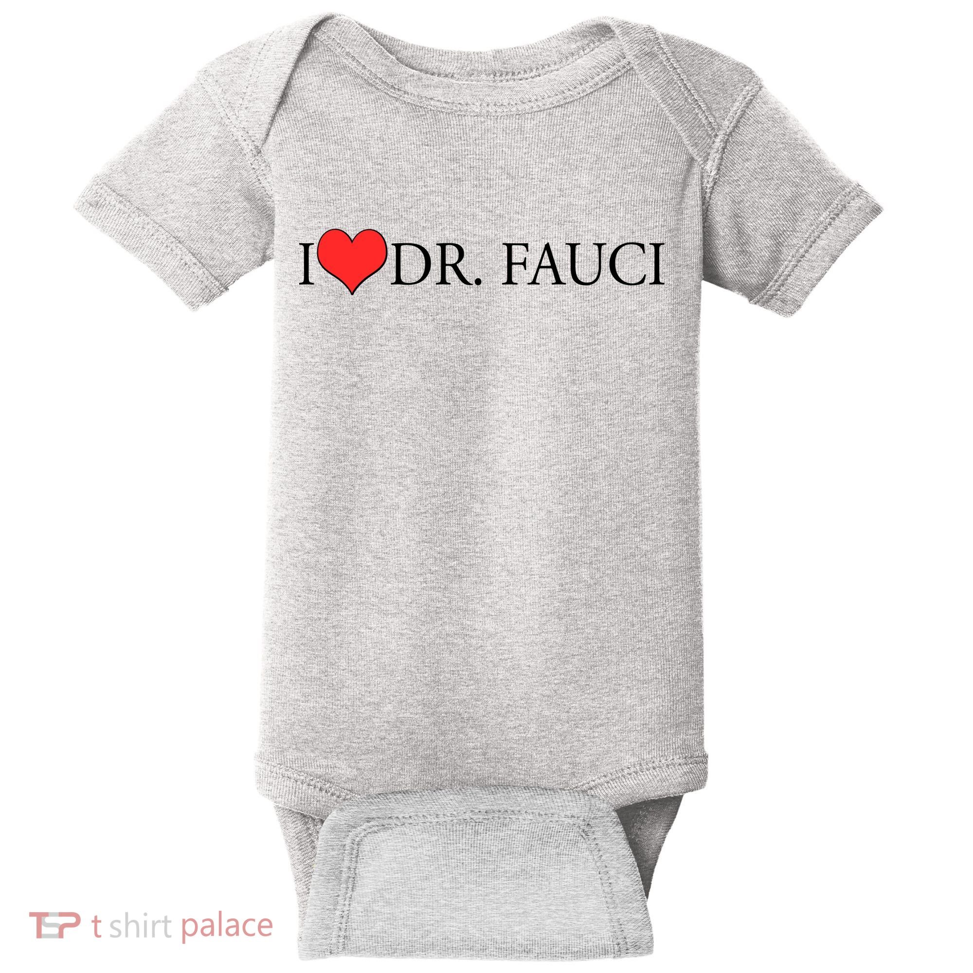 I Heart Dr Fauci Baby Bodysuit