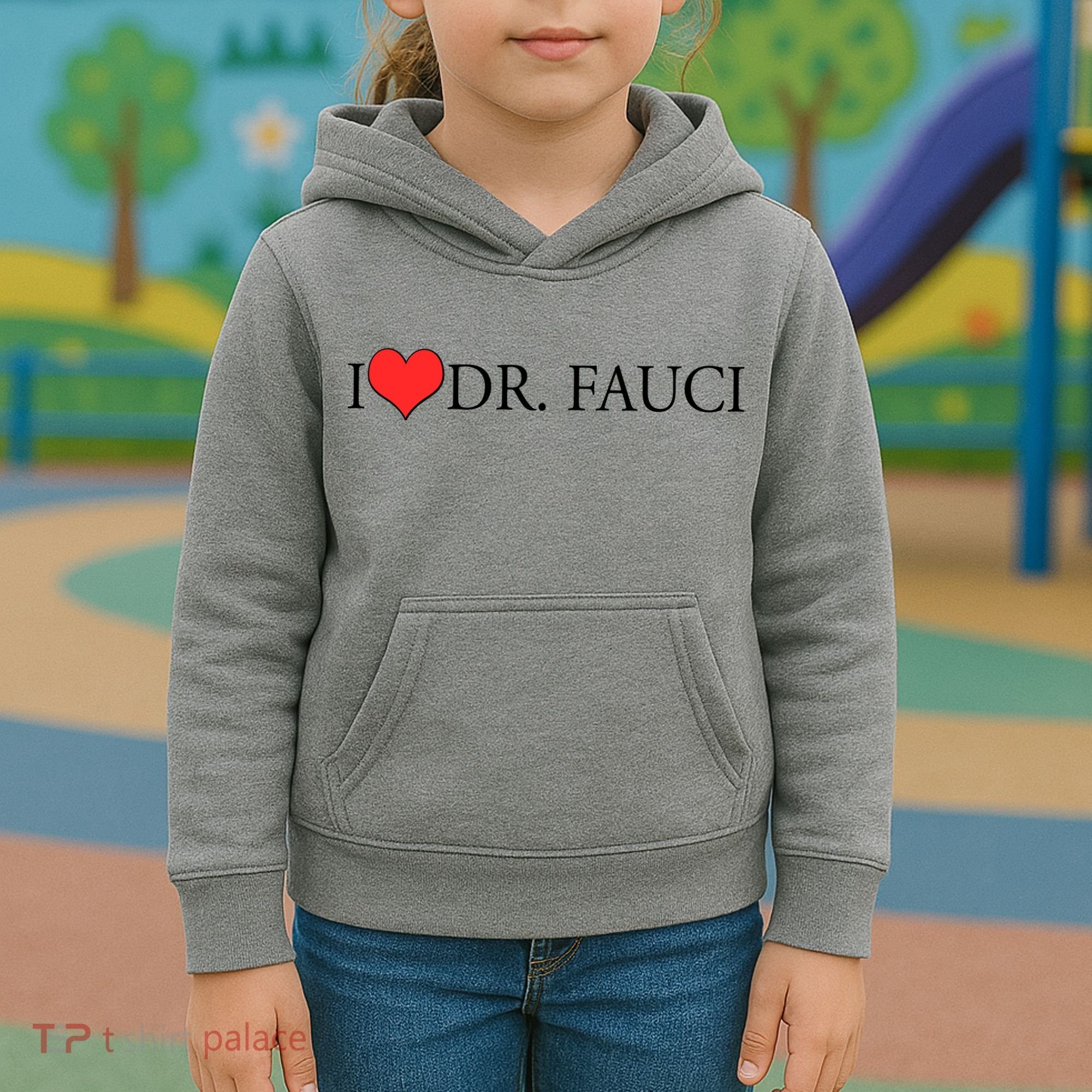I Heart Dr Fauci Kids Hoodie