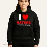 I Heart Haters Hoodie thumb 5
