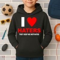 I Heart Haters Kids Hoodie thumb 2