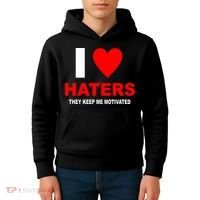 I Heart Haters Kids Hoodie thumb 4
