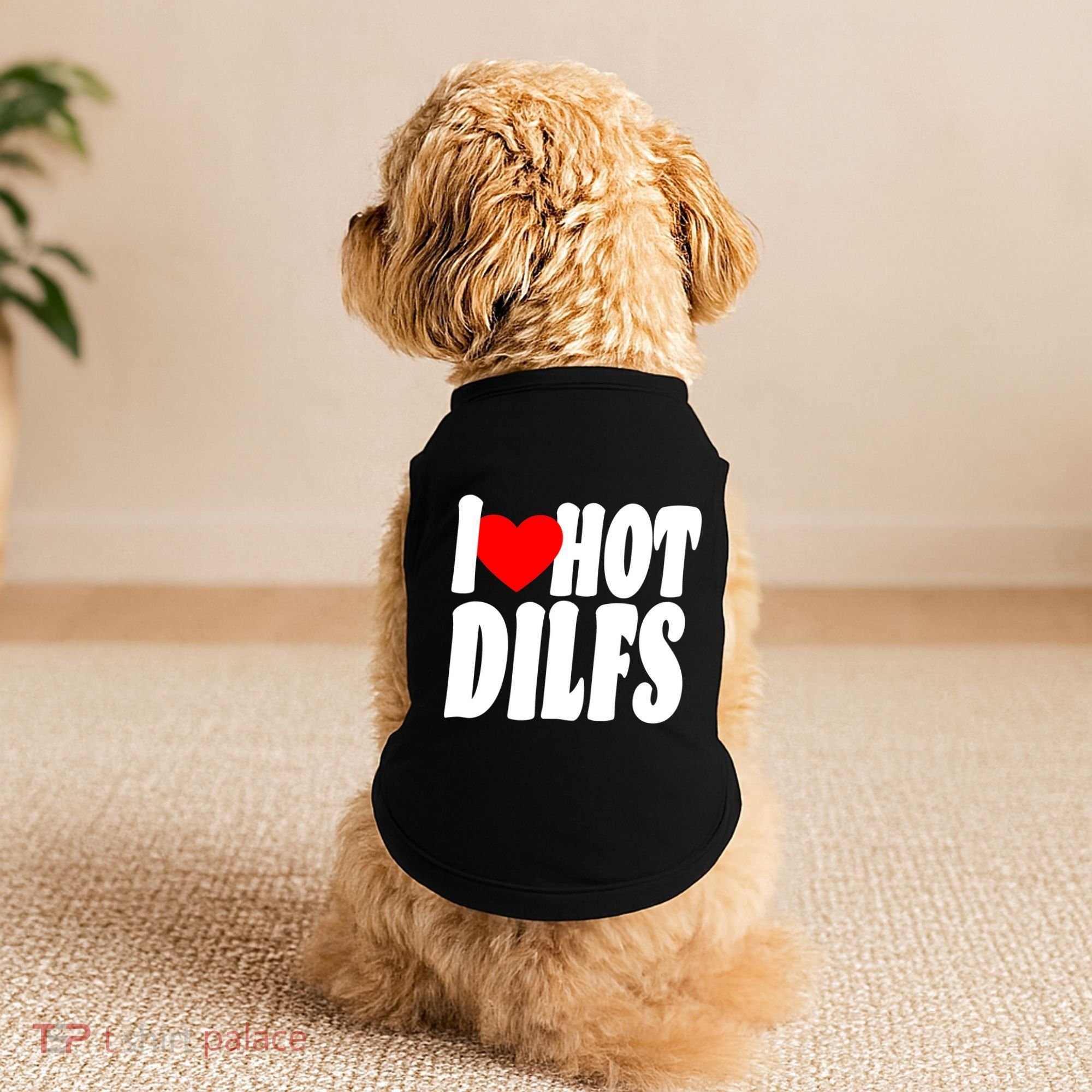 I Heart Hot Dilfs Doggie Tank
