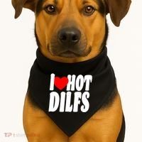 I Heart Hot Dilfs USA-Made Doggie Bandana thumb 1