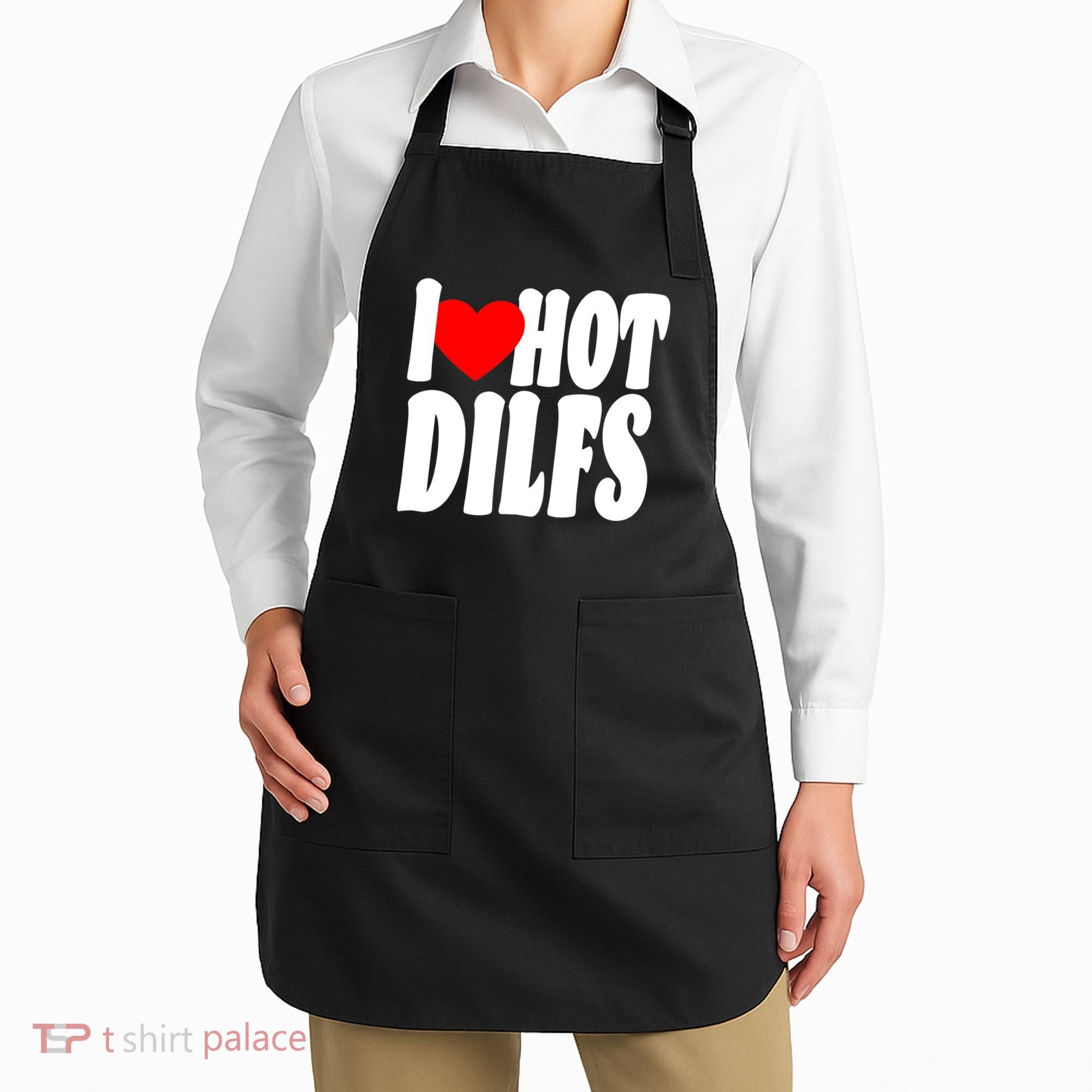 I Heart Hot Dilfs Apron