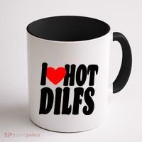 I Heart Hot Dilfs Coffee Mug thumb 1