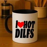 I Heart Hot Dilfs Coffee Mug thumb 4