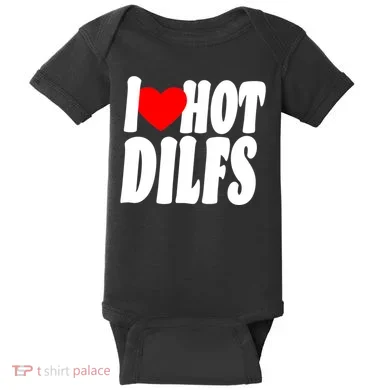 I Heart Hot Dilfs Baby Bodysuit
