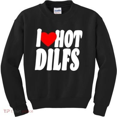 I Heart Hot Dilfs Kids Sweatshirt