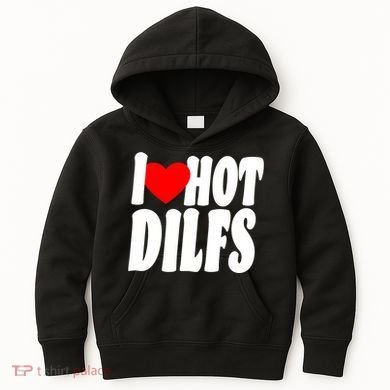 I Heart Hot Dilfs Kids Hoodie