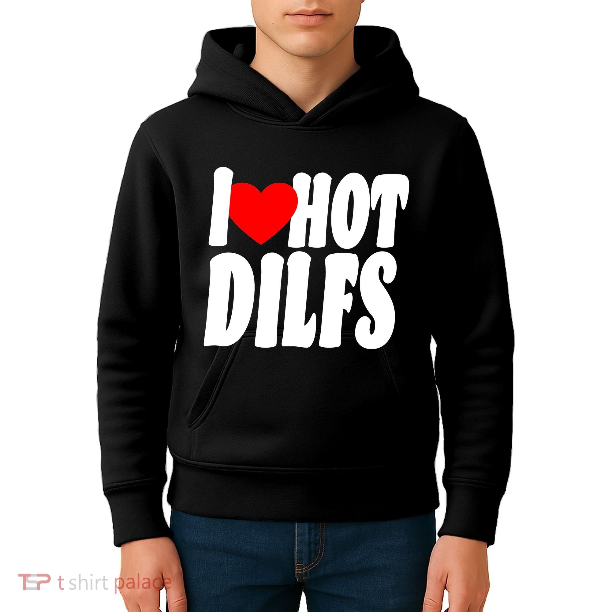 I Heart Hot Dilfs Kids Hoodie