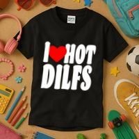 I Heart Hot Dilfs Kids T-Shirt thumb 3