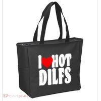 I Heart Hot Dilfs Tote Bag thumb 2