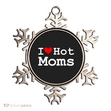 I Heart Hot Moms Ornament