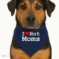 I Heart Hot Moms USA-Made Doggie Bandana thumb 1