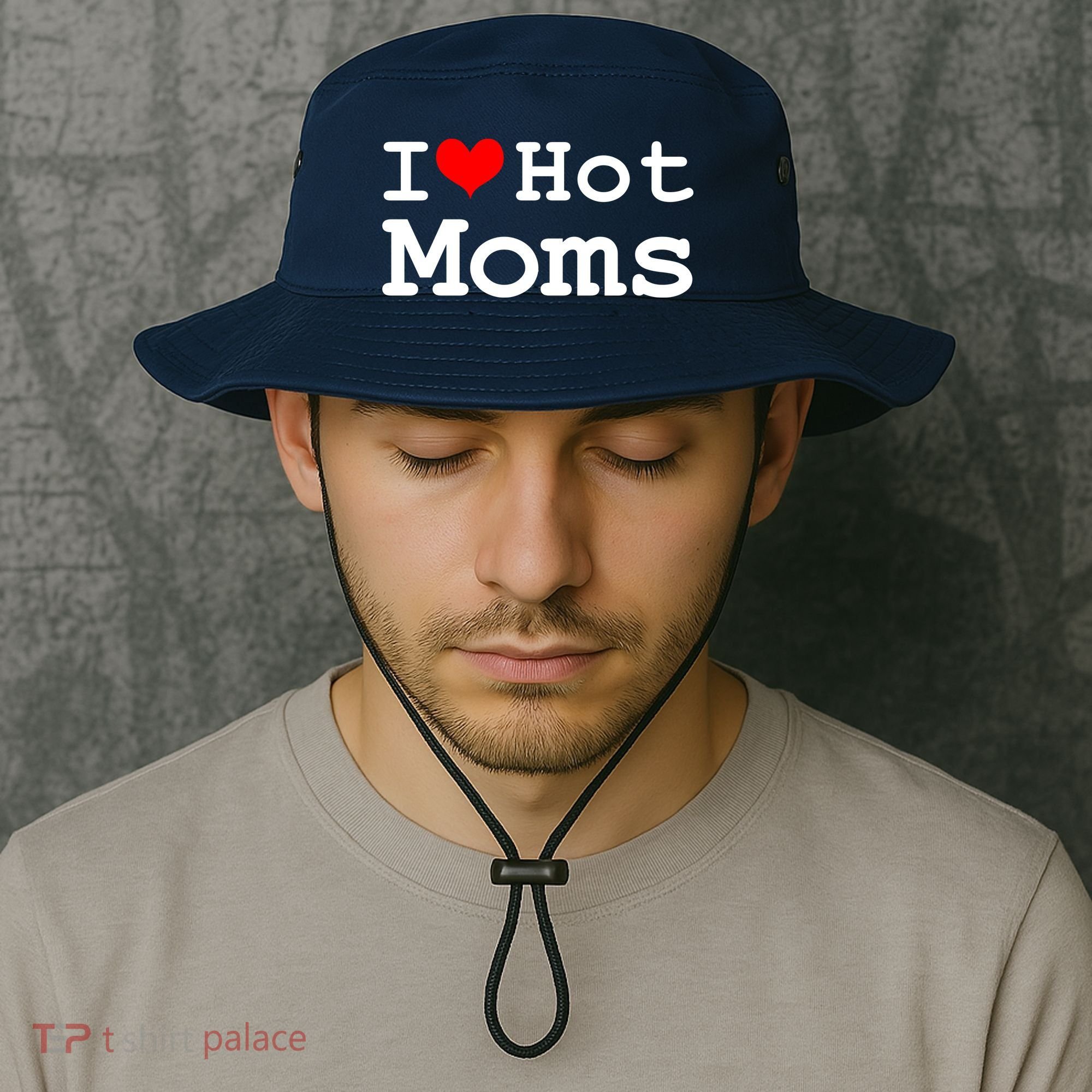I Heart Hot Moms Bucket Hat