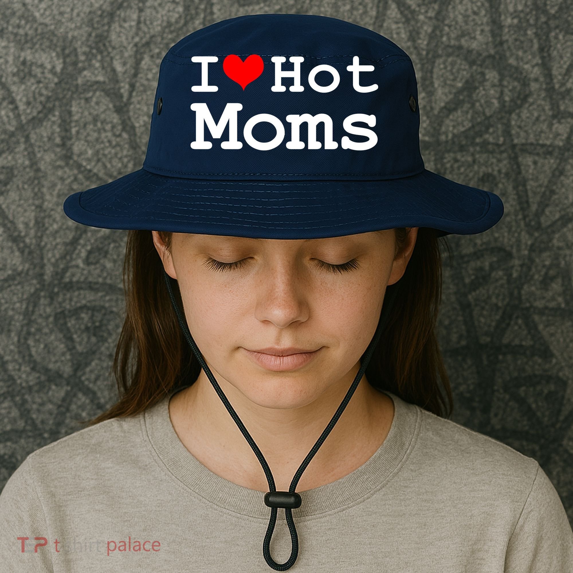 I Heart Hot Moms Bucket Hat