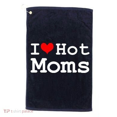 I Heart Hot Moms Golf Towel