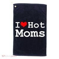 I Heart Hot Moms Golf Towel thumb 0