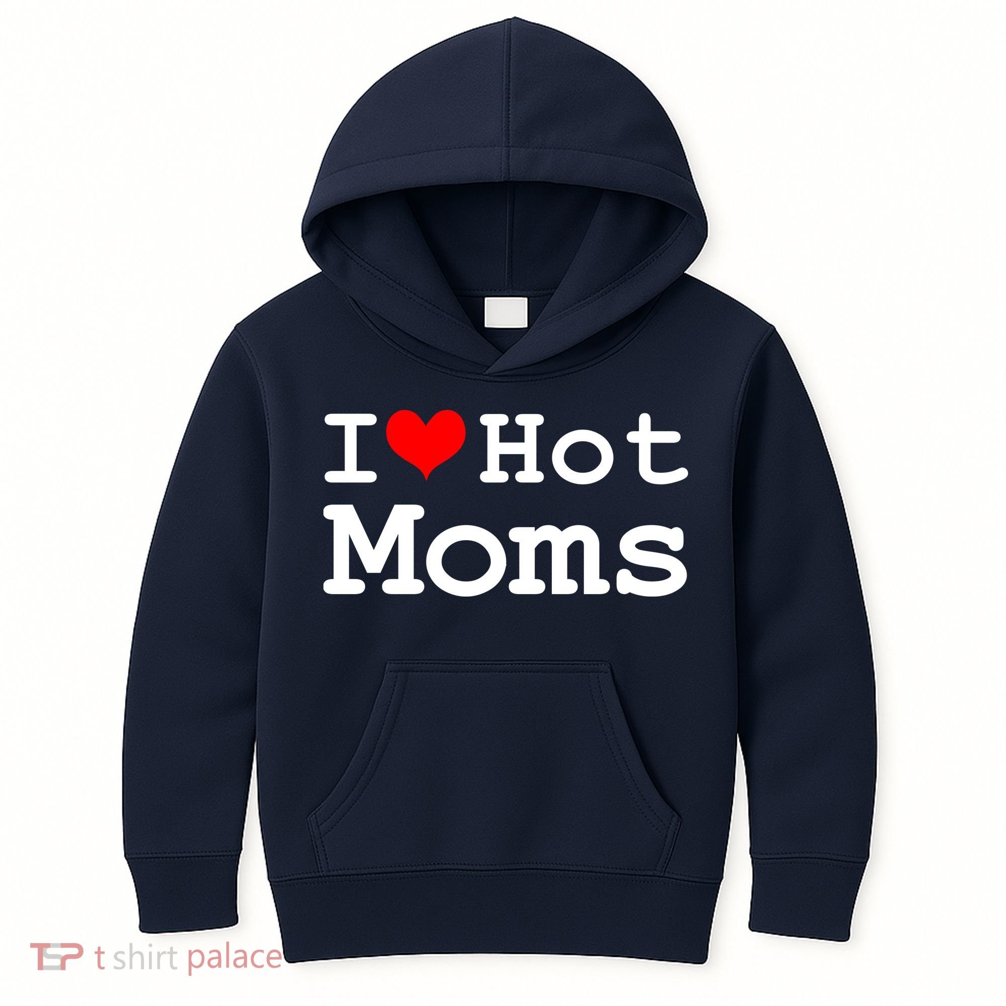 I Heart Hot Moms Kids Hoodie