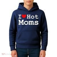 I Heart Hot Moms Kids Hoodie thumb 4