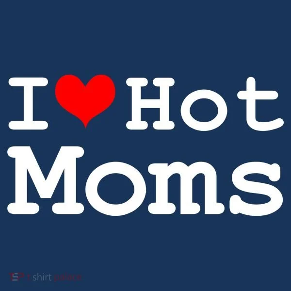 I Heart Hot Moms Kids Hoodie