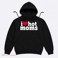 I Heart Hot Moms Funny Meme Hoodie thumb 0