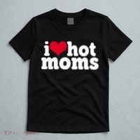 I Heart Hot Moms Funny Meme T-Shirt thumb 5