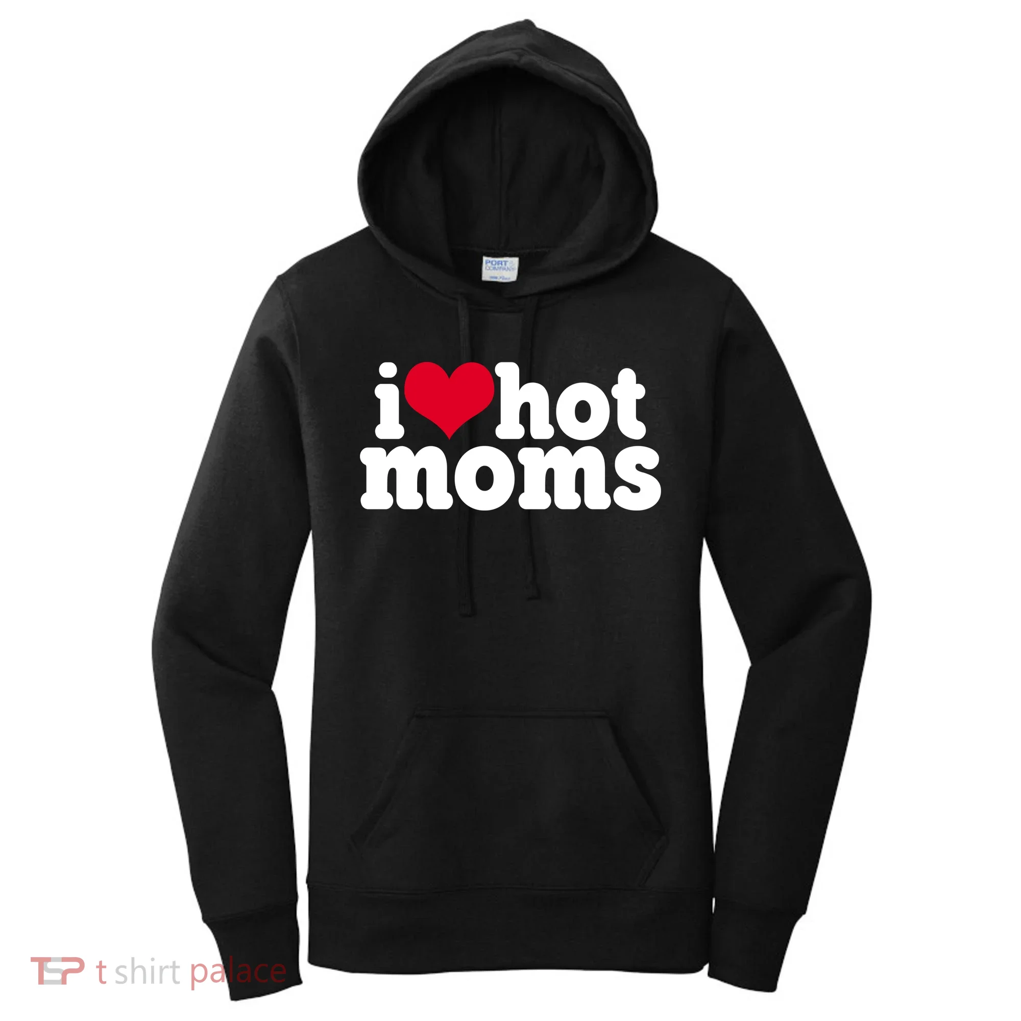 I Heart Hot Moms Funny Meme Women's Hoodie